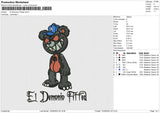 El Demonio Fitteds Embroidery