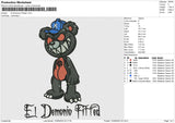 El Demonio Fitteds Embroidery