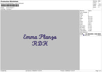 Emma Planzo Embroidery File 6 sizes