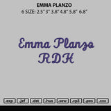 Emma Planzo Embroidery File 6 sizes