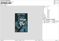 Sdeath 02 Embroidery File 6 sizes