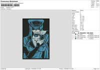 Sdeath 02 Embroidery File 6 sizes