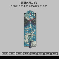 Eternal J V2 Embroidery File 6 sizes