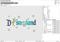 FAIRY disneyland Embroidery