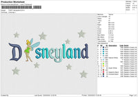 FAIRY disneyland Embroidery
