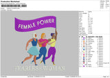 Female Power Embroidery