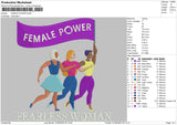 Female Power Embroidery