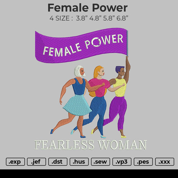 Female Power Embroidery