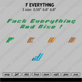 f everything Embroidery