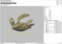 Fin Noggin V2 Embroidery File 6 sizes