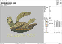 Fin Noggin V2 Embroidery File 6 sizes