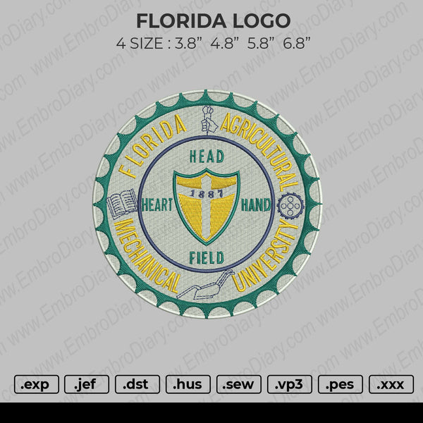 FLORIDA LOGO embroidery 4 file