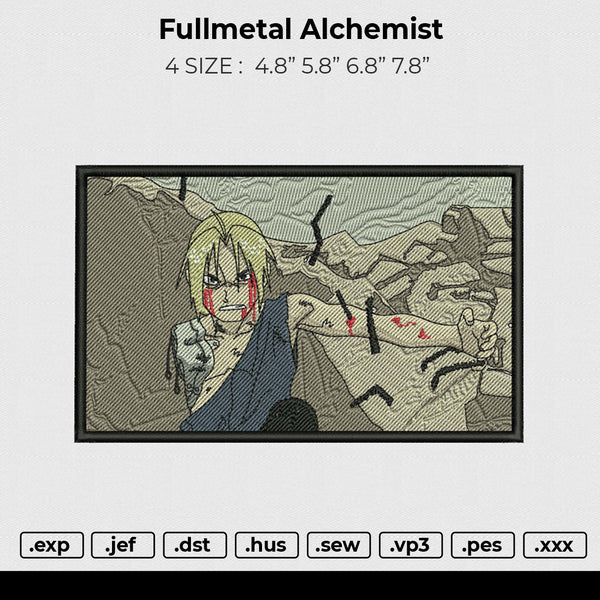 Fullmetal Alchemist Embroidery