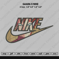 Gaara X Nike embroidery