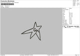 Ga Star Embroidery File 6 sizes