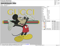 Gucci Mickey Embroidery