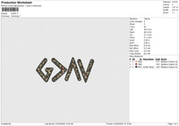 Gdav Embroidery File 6 sizes