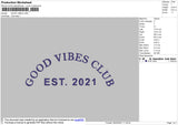 Good Vibes Embroidery