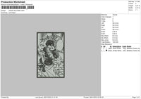 Gege A Embroidery File 6 sizes