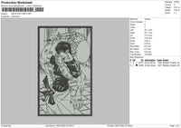 Gege A Embroidery File 6 sizes