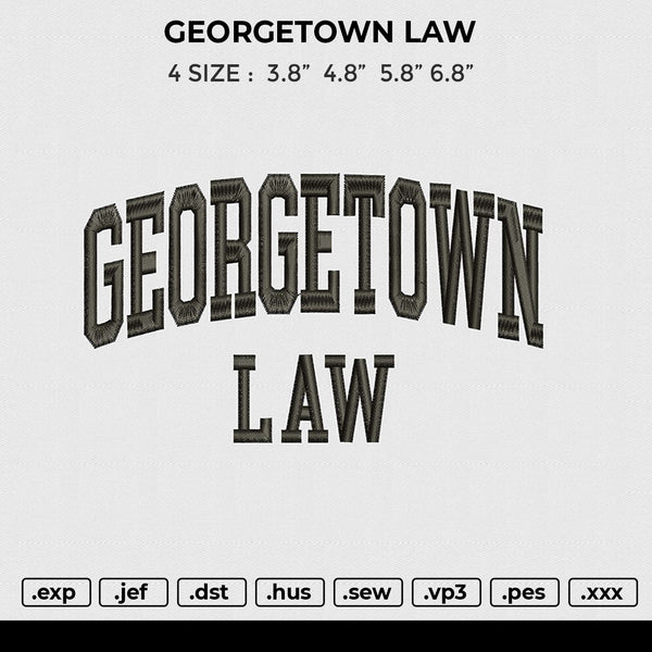 GEORGETOWN LAW Embroidery