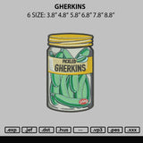 Gherkins Embroidery File 6 sizes