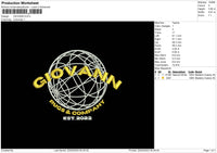 Giovann Embroidery File 6 sizes