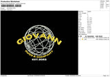 Giovann Embroidery File 6 sizes