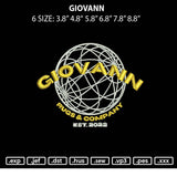 Giovann Embroidery File 6 sizes