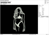 Girl 2603 Embroidery