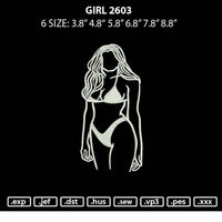 Girl 2603 Embroidery