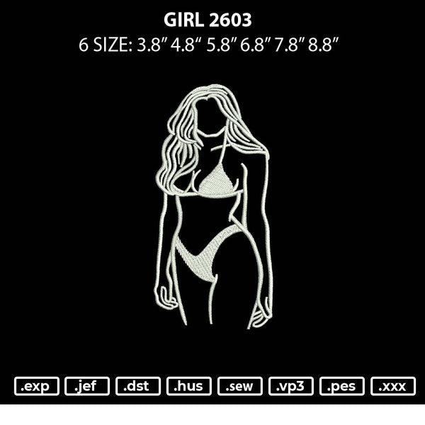 Girl 2603 Embroidery