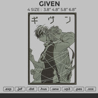 GIVEN Embroidery