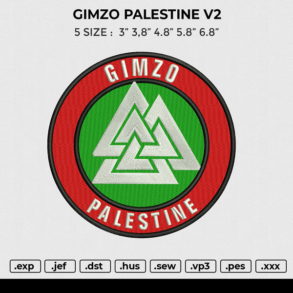 GIMZO PALESTINE V2 Embroidery