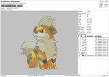 growlithe Embroidery