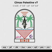Gimzo Palestine v7 Embroidery