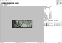 Griffith B Embroidery File 6 sizes