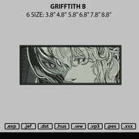 Griffith B Embroidery File 6 sizes