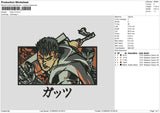 Guts V3 Embroidery File 6 sizes
