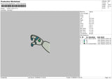 Hand Love V2 Embroidery File 6 sizes