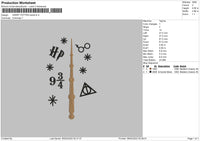 Harry Potter Stick Embroidery
