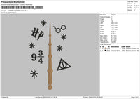 Harry Potter Stick Embroidery