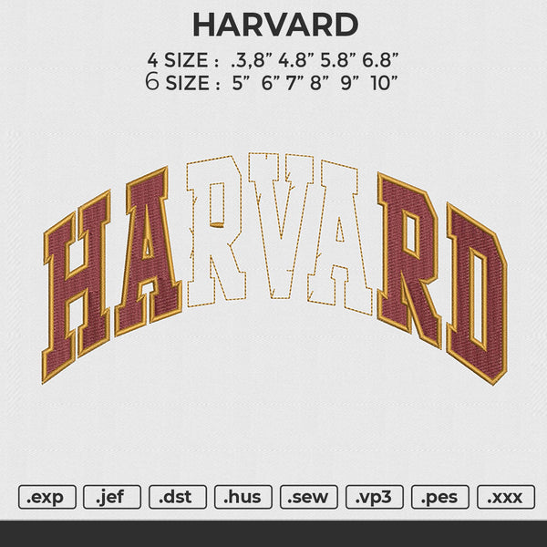 HARVARD Embroidery
