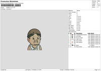 Chibi Man Embroidery File 6 sizes