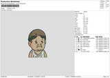 Chibi Man Embroidery File 6 sizes