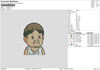 Chibi Man Embroidery File 6 sizes