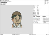 Chibi Man Embroidery File 6 sizes