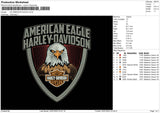 Hd American Eagle Embroidery File 6 sizes