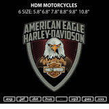 Hd American Eagle Embroidery File 6 sizes