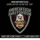 Hd American Eagle Embroidery File 6 sizes